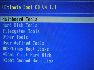 「 Ultimate Boot CD 」
