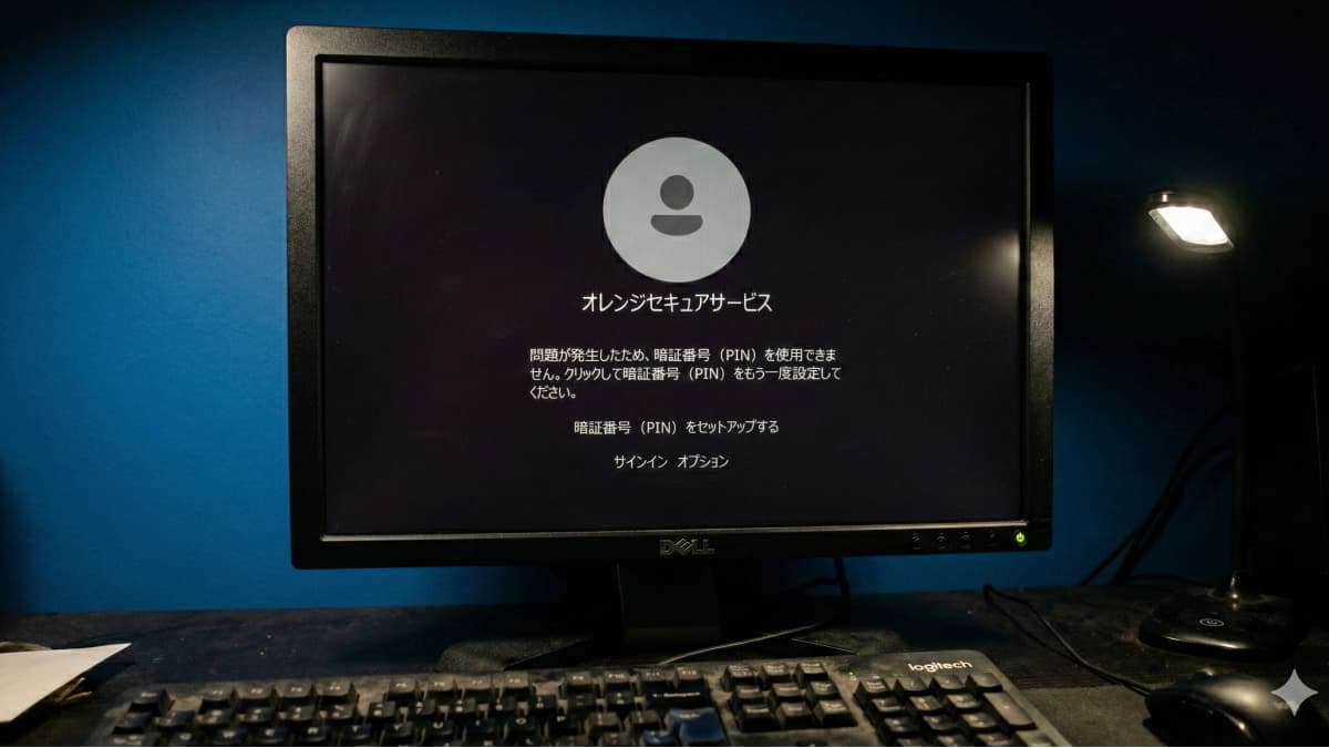 PINエラーを再登録しようとしている