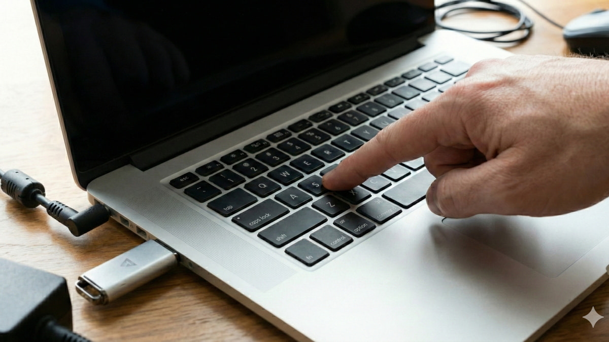 回復ドライブから起動しようとしている場面