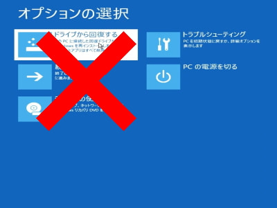 オプションの選択画面