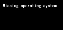 Missing operating system