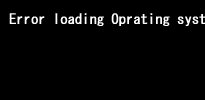 Error loading Oprating System